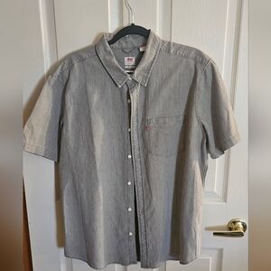 Levi's Gray Button-Up Shirt XL